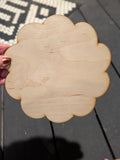Scalloped Circle Blank