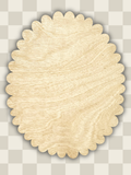 Scalloped Oval Blank