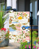 Spring Vintage Country Garden Flag