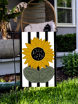 Striped Sunflower Garden Flag