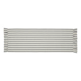 Kaila Ticking Stripe Ruffled Runner 12x36