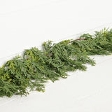 5' Soft Touch Dripping Cedar Garland