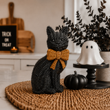 Spooky Shelf Accent Cute Farmhouse Halloween Black Cat Decor
