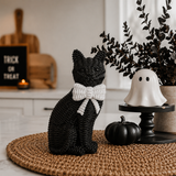 Spooky Shelf Accent Cute Farmhouse Halloween Black Cat Decor