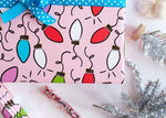 Wrapping Paper: Pink Christmas Lights