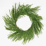 24" Soft Touch Evergreen Norfolk Pine Wreath