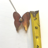 Copper Garden Stake: Butterfly