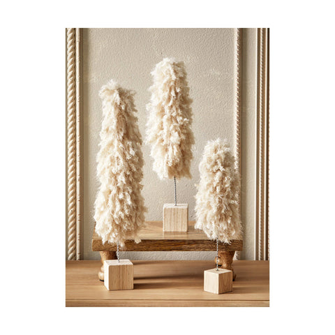 Ivory Minky Fleece Tree: Short