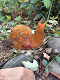 Copper Garden Stake: Snail