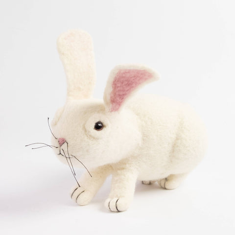 Felt White Bunny