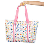 Confetti Print Purse Tote Bag