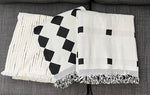 White & Black Diamond Reversible Throw