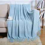 Waffle Stripe Throw Blanket