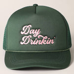 Day Drinkin Embroidered Mesh Back Trucker Hat