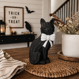 Spooky Shelf Accent Cute Farmhouse Halloween Black Cat Decor