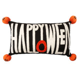 Happy Halloween Embroidered Lumbar Pillow