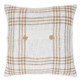 Wheat Plaid Give Thanks Pillow