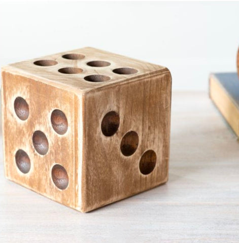 Stained Wooden Dice