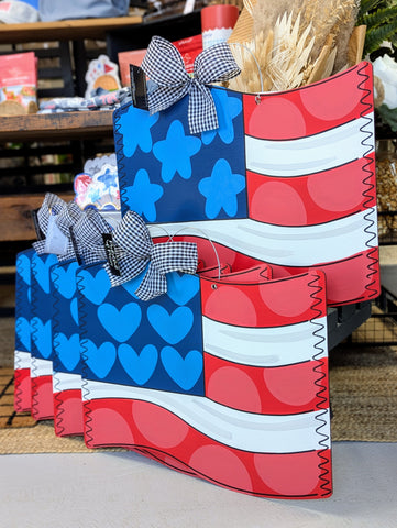 American Flag Door Hanger