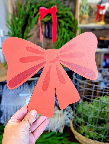 Red Bow Printed Attachment