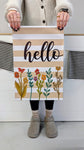 Wildflower Hello Garden Flag