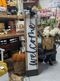 Vertical Welcome Porch Sign