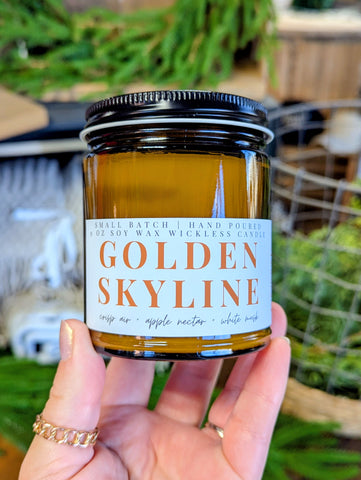 Golden Skyline Wickless Soy Candle