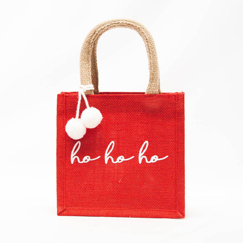 Ho Ho Ho Red Gift Bag: Small