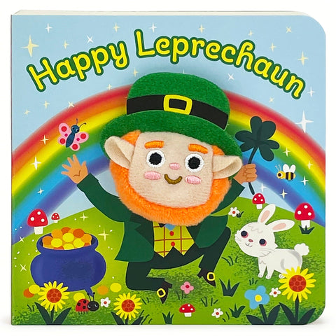 Happy Leprechaun Board Finger Puppet Book