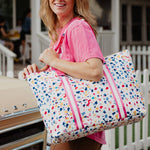 Confetti Print Purse Tote Bag