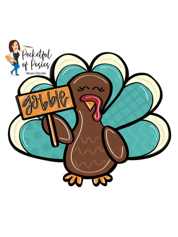 Gobble Turkey Template