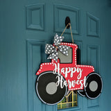 Happy Harvest Tractor Door Hanger