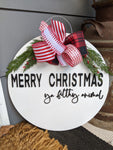 Merry Christmas Ya Filthy Animal Door Hanger
