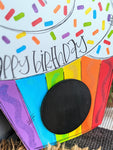Happy Birthday Cupcake Door Hanger