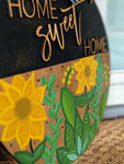 Home Sweet Home Sunflower Door Hanger