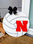 Nebraska Volleyball Door Hanger