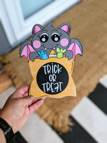 Trick or Treat Bat Printed Attachment