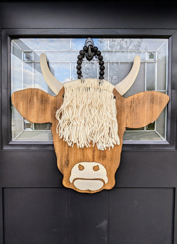 Highland Cow Door Hanger
