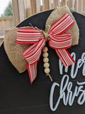 Pallet Style Merry Christmas Door Hanger
