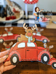 Reindeer on Bug Printed Attachment