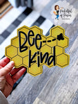 Bee Kind Honeycomb Printed Attachment