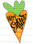 Happy Easter Carrot Template