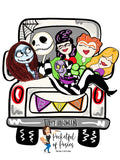 Halloween Characters Truck Blank