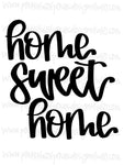 Home Sweet Home Hand Lettered Template