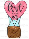 Love is in the air balloon Template