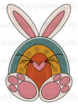 Easter Rainbow Bunny Template