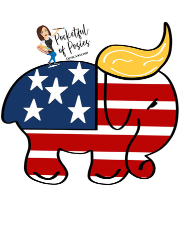 Trump Elephant Template