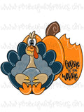 Gobble Til You Wobble Turkey Template