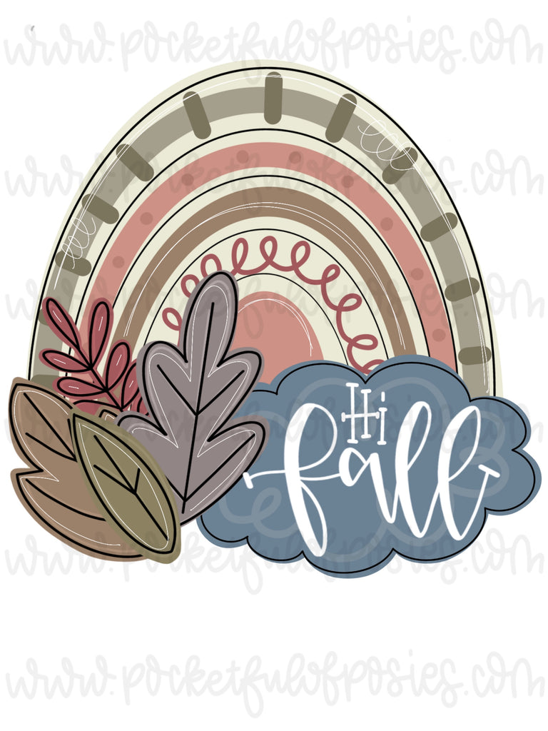 Hi Fall Graphics Hi Fall Rainbow Template – Pocketful of Posies