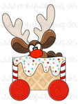Reindeer Gingerbread Car Template